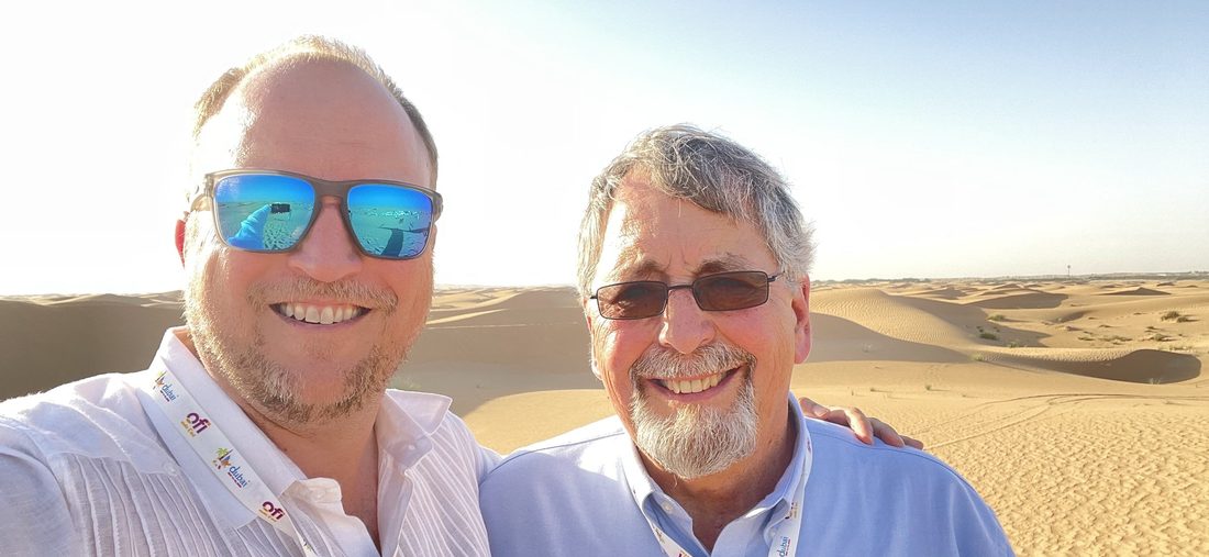 Lalo and Dan Zedan at an industry congress